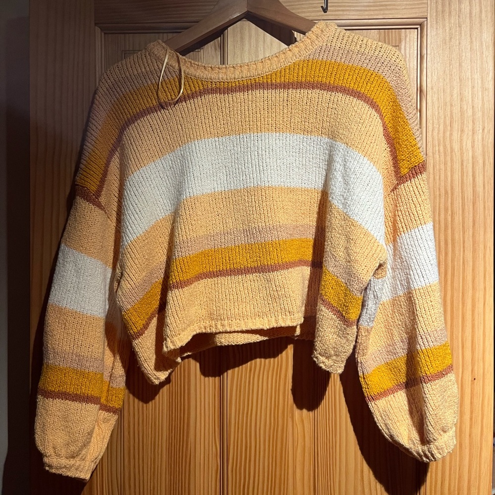 Billabong Multicolor Striped Women's Cropped Sweater